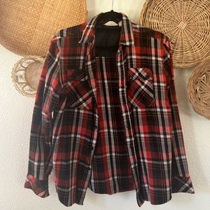 Element Black and Orange Flannel